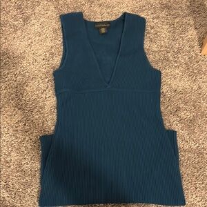 House of Harlow 1960 Blue Fitted Sleeveless Mini Dress